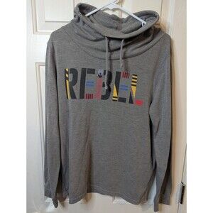 Women's Star Wars Rebel Logo Cowl Neck Gray Hoodie Pullover Size XL